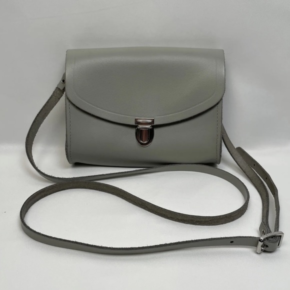 The Cambridge Satchel Company Push Lock Crossbody Bag Stone Size 7.5” - Picture 1 of 9